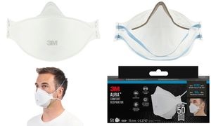 3M Atemschutzmaske Aura 9320+, FFP2, ohne Ventil, 5er