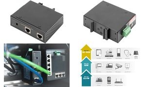 DIGITUS Industrieller Gigabit PoE++ Splitter, 802.3bt