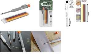 Bradas Bohrlochmarker, Strichbreite: 1,0 mm, ohne Kappe