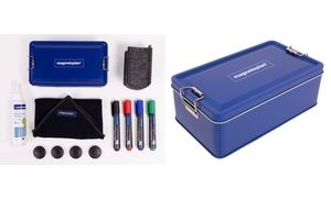 magnetoplan Whiteboard Premium-Kit, in Metallbox