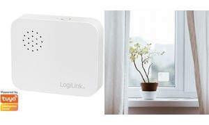 LogiLink Wi-Fi Smart Vibrationssensor, weiß