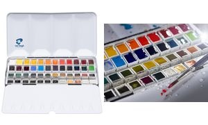 ROYAL TALENS Aquarellfarbe Van Gogh, 48er Set im Metall-Etui