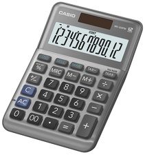 CASIO Tischrechner MS-120FM, 12-stellig, silber