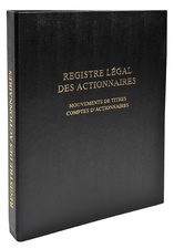 Exacompta Registre des mouvements de titre, liste des action