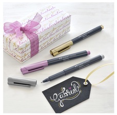 FABER-CASTELL Metallics Marker, 2er Blisterkarte