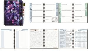 Häfft Schülerkalender Planer Premium "Dark Bloom", 2026/2027