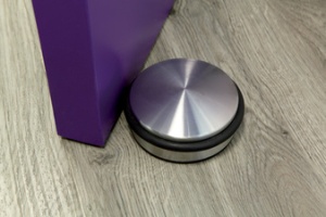 ALBA Türstopper, Edelstahl-Oberfläche, silber