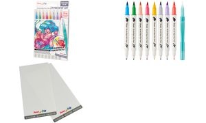PentelArts Pinselstift Brush Sign Pen Twin "Manga"