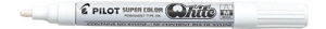PILOT Permanent-Marker SUPER COLOR White, medium, weiß
