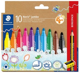 STAEDTLER Fasermaler Noris jumbo, Bonuspack
