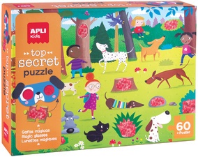 APLI kids Geheimpuzzle "Die Hunde", 60 Teile