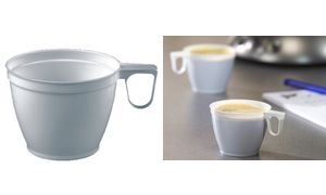 STARPAK Kunststoff-Kaffeetassen, 0,18 l, weiß, 60er