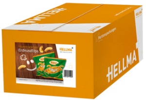 HELLMA Erdnussflips, im Portionsbeutel à 8 g