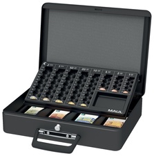 MAUL Geldkassette mit Zähleinsatz, schwarz