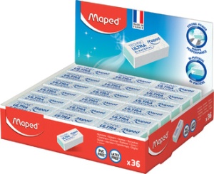 Maped Kunststoff-Radierer Technic Ultra Mini, 36er Display