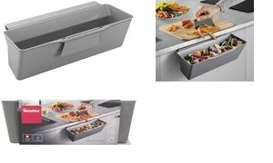 metaltex Auffangschale für Küchenabfälle Cleantex, grau