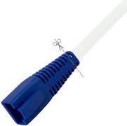 LogiLink Knickschutztülle für RJ45 Stecker, kürzbar, blau