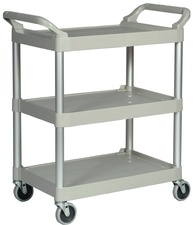 Rubbermaid Mehrzweckwagen, 3 Etagen, platinum