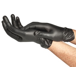 Spontex Vinyl-Handschuh Extra Black, Größe M, schwarz
