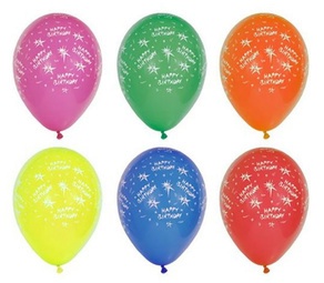 PAPSTAR Luftballons "Happy Birthday", farbig sortiert