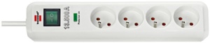 brennenstuhl Steckdosenleiste "Eco-Line", 4-fach, weiß