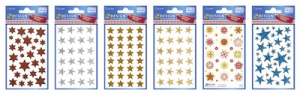 AVERY Zweckform ZDesign Weihnachts-Sticker "Sterne", Display