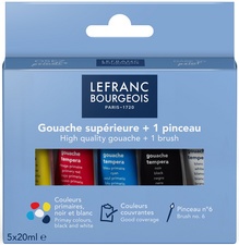 LEFRANC BOURGEOIS Gouachefarbe, 2 x 20 ml, Etui