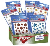 AVERY Zweckform ZDesign Weihnachts-Sticker "Sterne", Display
