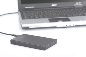 DIGITUS 2,5" SATA III Festplatten-Gehäuse, USB 3.0, schwarz