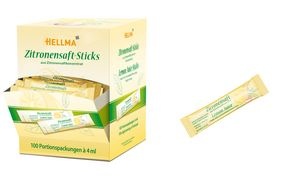 HELLMA Zitronensaft-Sticks, im Displaykarton