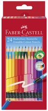 FABER-CASTELL Buntstifte radierbar, 12er Kartonetui