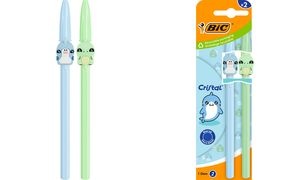 BIC Kugelschreiber Cristal Pastel Figurines, blau + grün