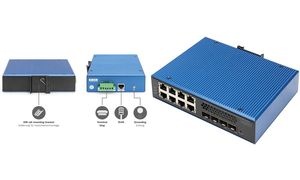 DIGITUS Industrial Gigabit Ethernet PoE Switch, L3 managed