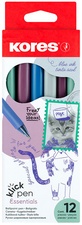 Kores Einweg-Druckkugelschreiber "Klick Pen", Vintage