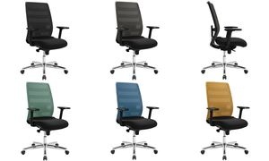 Topstar Bürodrehstuhl "Airpoint II", schwarz / petrolblau