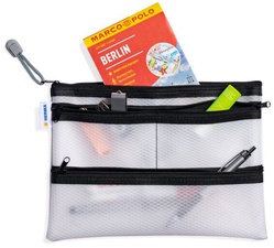 HERMA Reißverschlusstasche "Multibag", DIN A5, schwarz