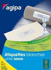 agipa Adress-Etiketten, 210 x 148,5 mm, weiß