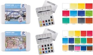 ROYAL TALENS Van Gogh Basiskasten Aquarellfarben, 15 Farben