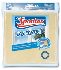 Spontex Mikrofaser-Fenstertuch, gelb