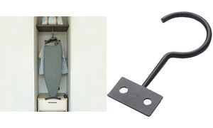 MOOR Bügelbrett-Aufhängung AUDREY, Haken, schwarz