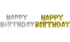 PAPSTAR Folienballon-Set "Happy Birthday", gold