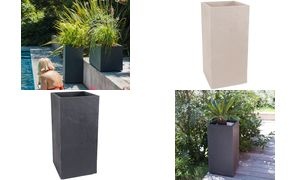 EDA Pflanzsäule VOLCANIA, Höhe: 800 mm, beige