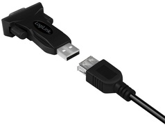 LogiLink USB 2.0 - RS232 Adapter mit Verlängerungskabel