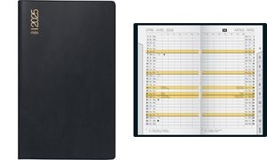 rido idé Taschenkalender "M-Planer", 2025, schwarz