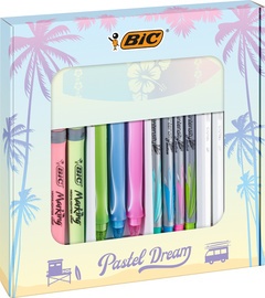 BIC Schreibset "Pastel Dream Kit" mit Notizbuch, 16-teilig