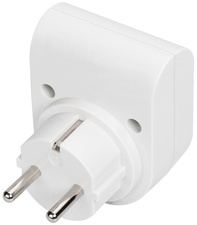 DIGITUS Überspannungsschutz-Aadapter, 16 A, 3.500 W, weiß