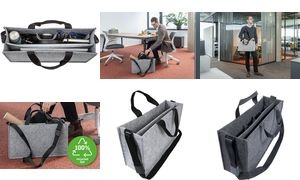 sigel Business-Filztasche Desk Sharing Bag Classic L, grau