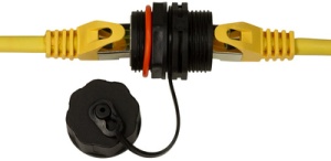 LogiLink Industrie Schraub-Kupplung Kat.6A, 2x RJ45