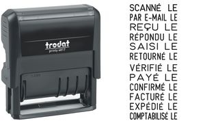trodat Wortbandstempel Printy Dater 4817A, französisch