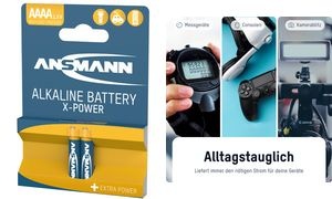 ANSMANN Alkaline Batterie "X-POWER" AAAA, 2er Blister